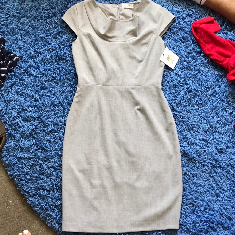 Gray Calvin Klein Dress